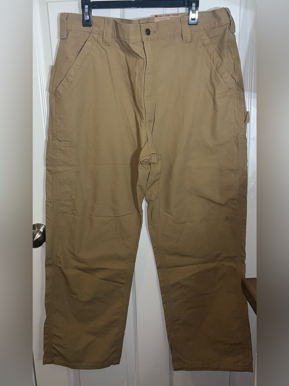 Carhartt men’s 38X30 loose canvas dungaree work pant NWT